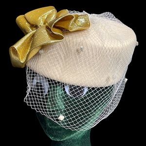 Vintage Mr. Charles Statement Hat with Veil